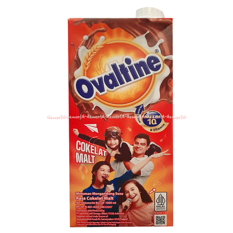 

Ovaltine 1000ml UHT Siap Minum Susu Coklat Kotak 1L Oval Tine Malt Nutri 10 Minuman Susu Rasa Cokelat Tinggi Kalsium 1Liter