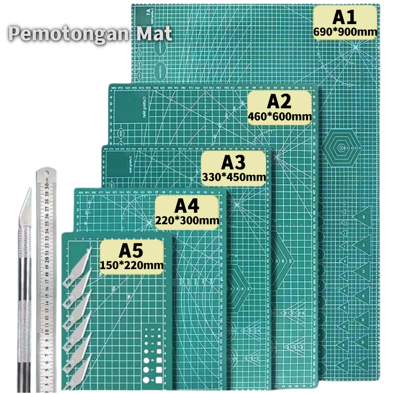 

A1/A2/A3/A4 ukuran Alas potong kertas /cutting mat / ketebalan 3lapisan 5 lapisan pvc board