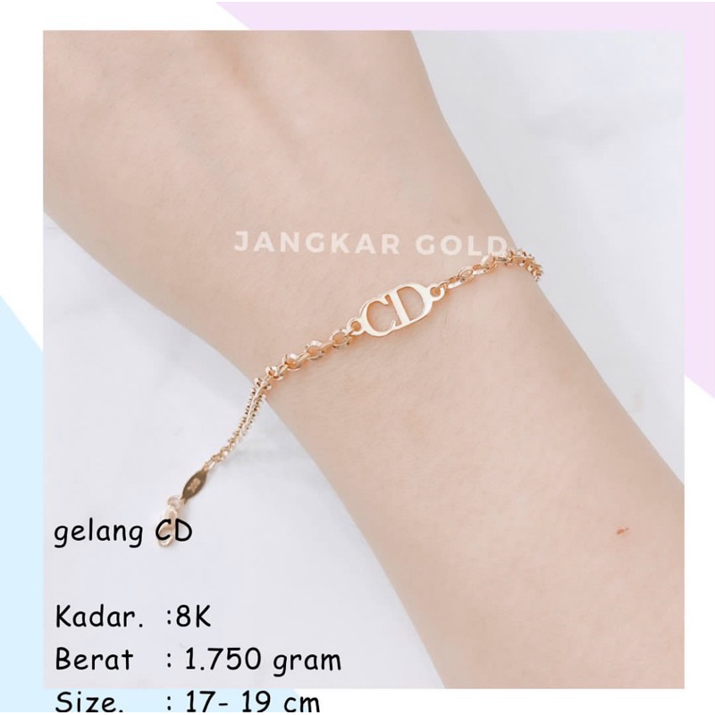 GELANG EMAS MOTIF CANTIK CD 8K 1.750GR DI ... YOR