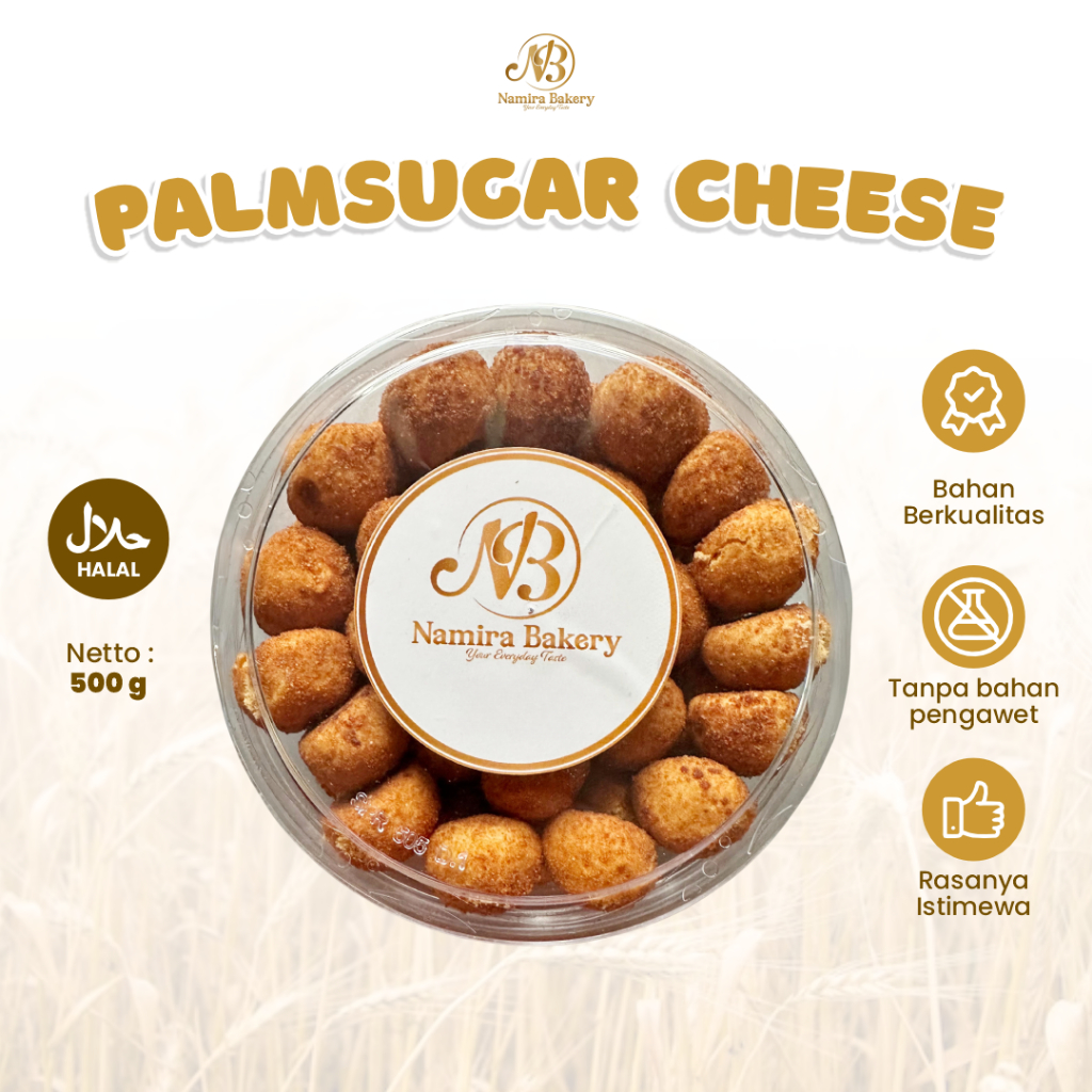 

Kue Kering Palmsugar Cheese Isi Keju Kemasan Toples Bingkisan Lebaran Natal Namira Bakery