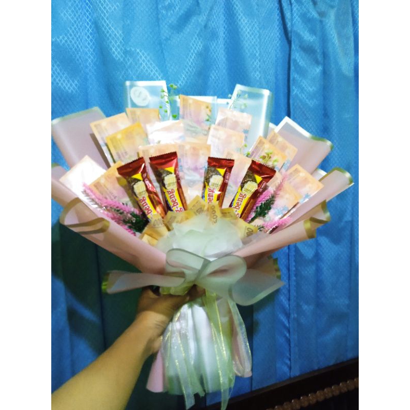 

Buket uang combine snack bengbeng