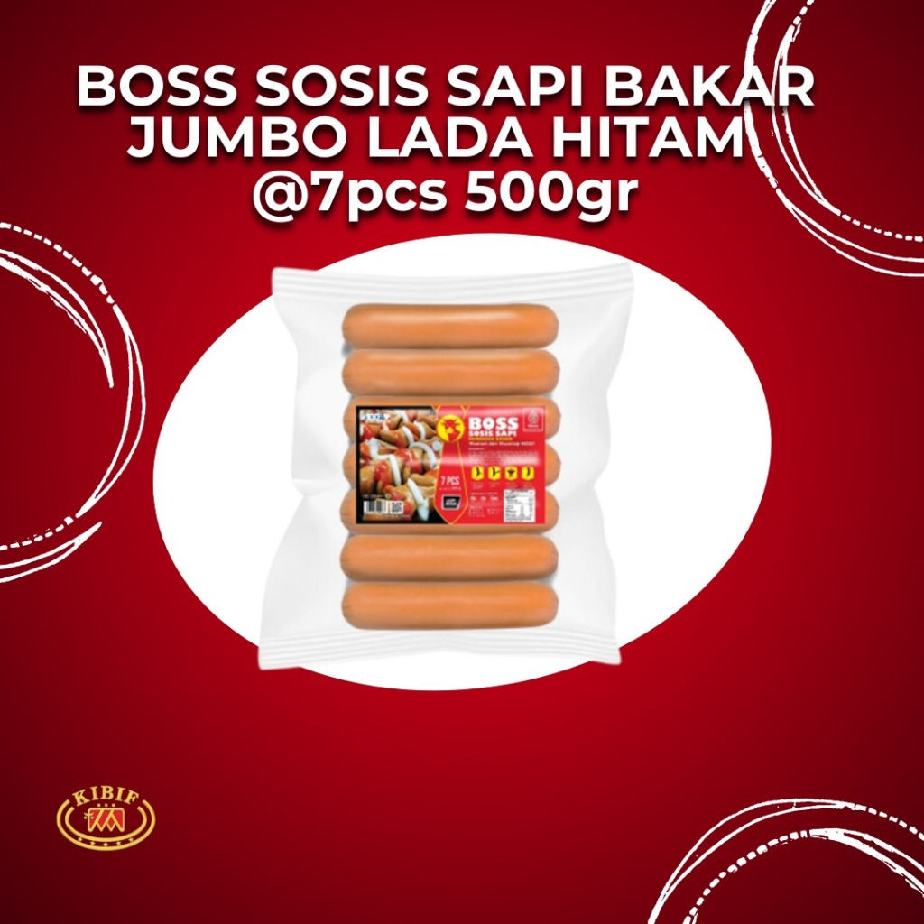 

BOSS Sosis Sapi Bakar Jumbo Lada Hitam @ 7 Pcs Multipack