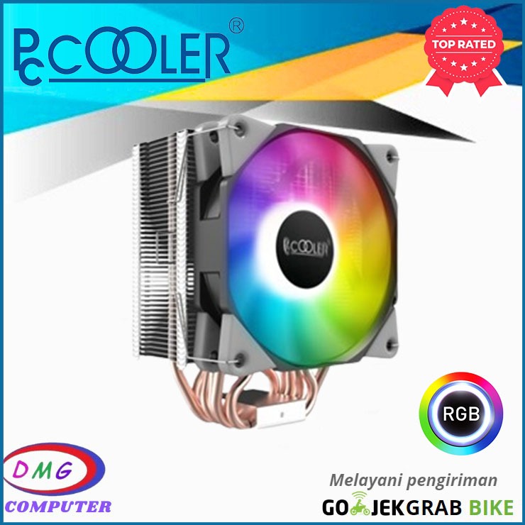 PCCooler GI-X7 RGB | HSF CPU Air Cooler Tower For Intel & AMD
