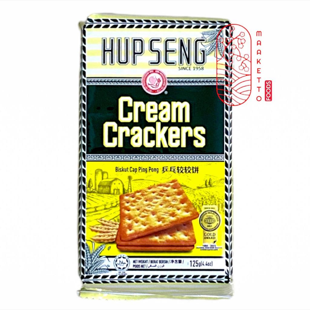 

Hup Seng Cream Crackers Cap Ping Pong / Biskuit Hupseng Asin Mini 125gr