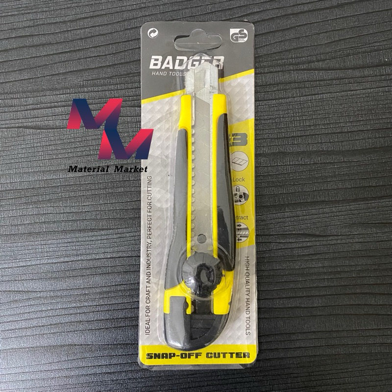 

Pisau Cutter Badger + Refill 3pcs Tajam Berkualitas Murah