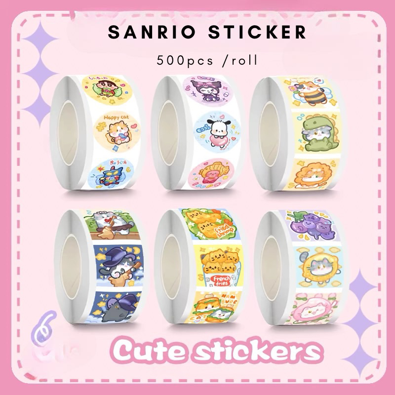 

Kikidoo Cute Sticker Karakter Lucu 500/Roll RT204