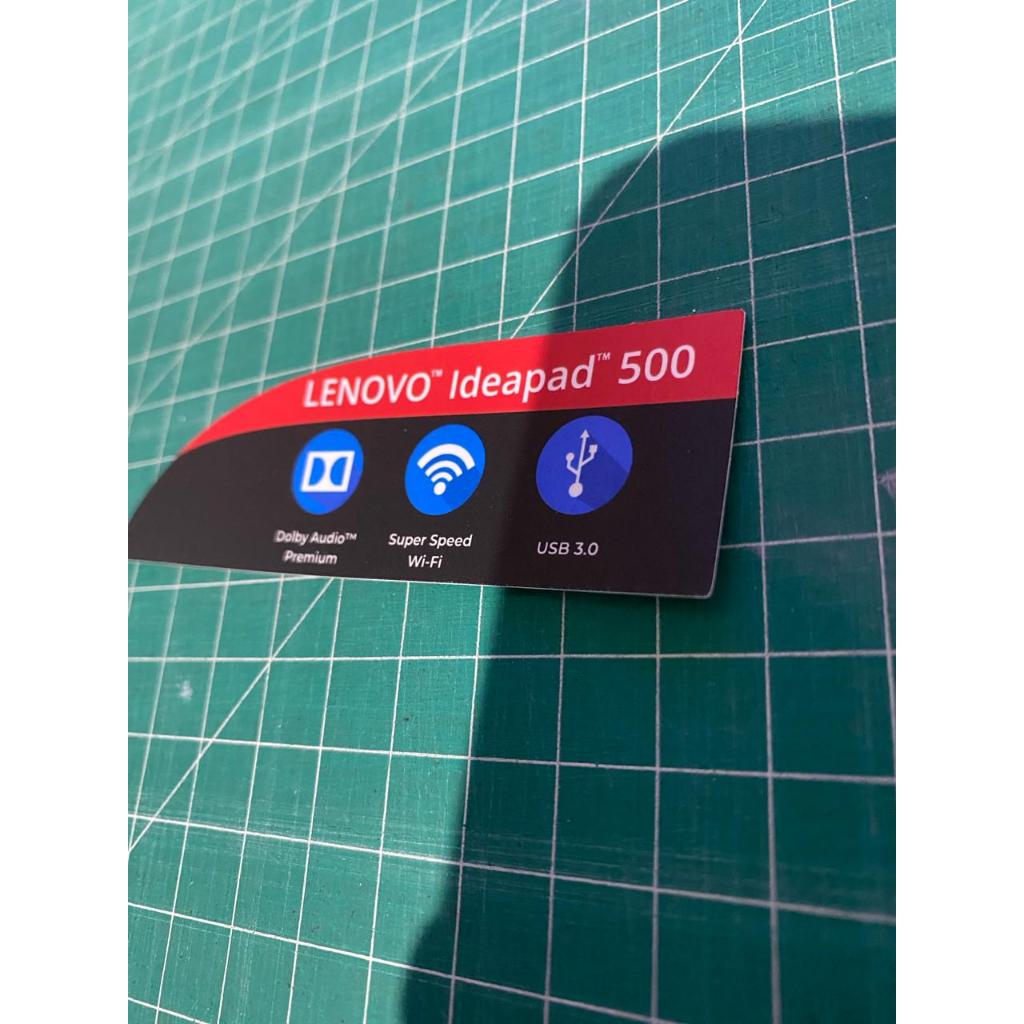 Stiker Spesifikasi Laptop Lenovo Ideapad 500
