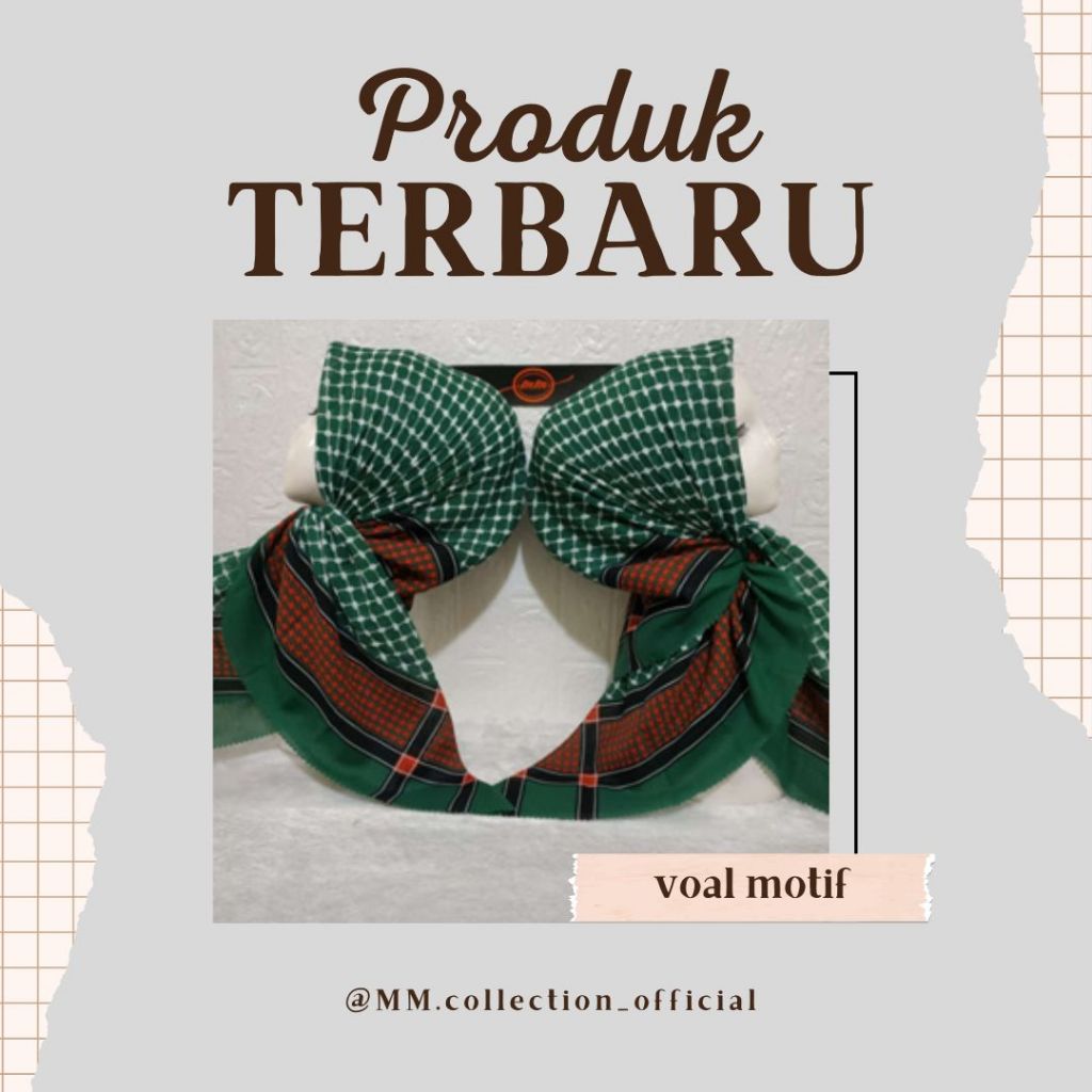 Hijab segi empat motif/ voal motif premium/ hijab motif palestina/voal motif palestina/hijab motif t