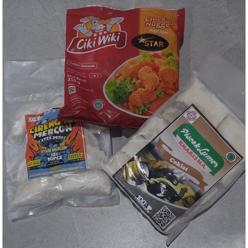 

Bundling Cireng Isi Ayam pedas, Nugget Ayam Star cikiwiki, Piscok