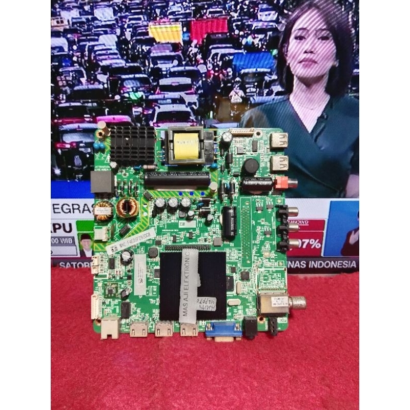 MESIN TV LED PHILIPS 43PFT5853S MAINBOARD MOTHERBOARD MOBO MICOM MODUL TV PHILIPS 43PFT5853