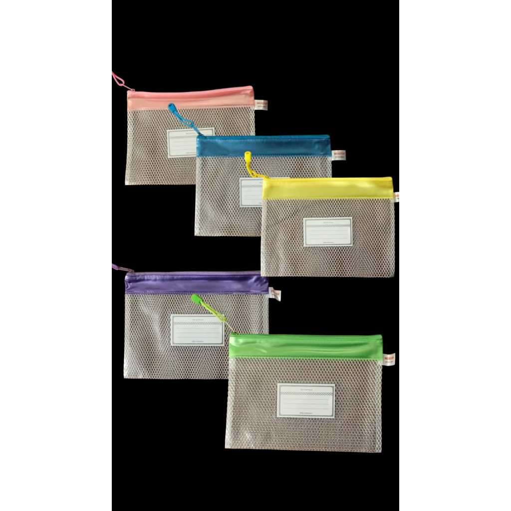 

Zipper Pocket Zip Bag Sleting Plastik Mika A5