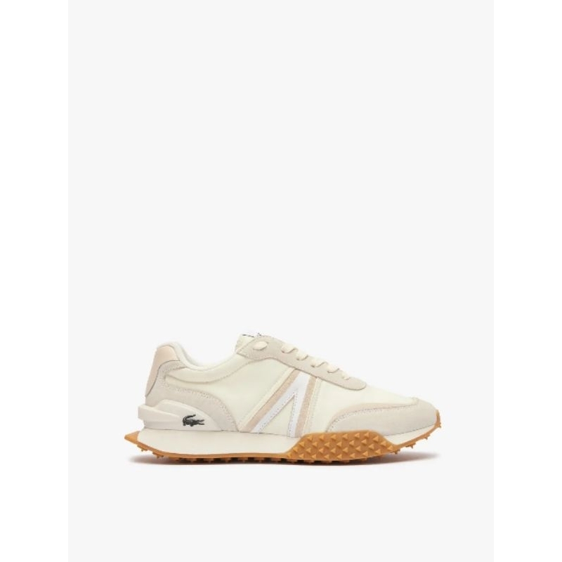Sepatu Sneakers Lacoste L-Spin Deluxe Tonal Casual Kets Sneaker Kasual Pria Cowok Original Putih