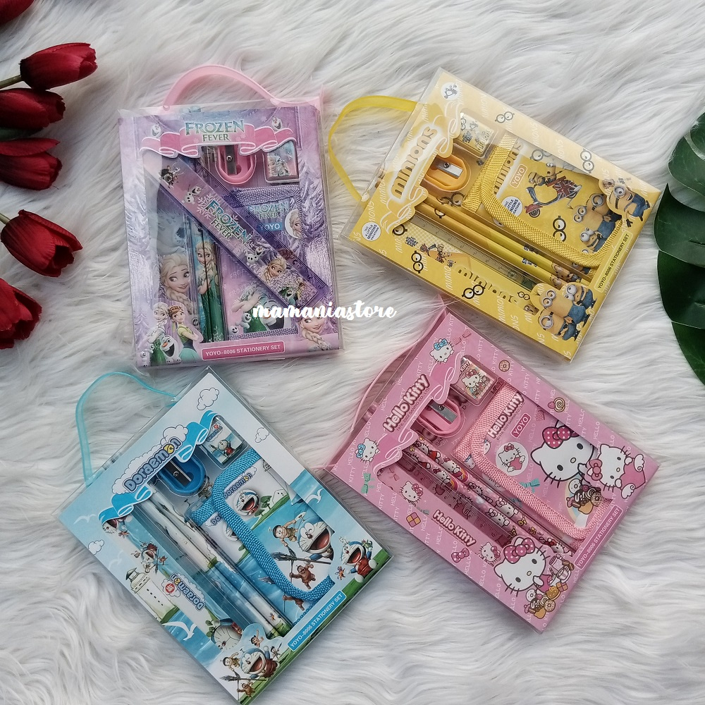 

Stationery Set Kotak 8899-17 Paket Lengkap Set Alat Stationery Karakter Menggemaskan