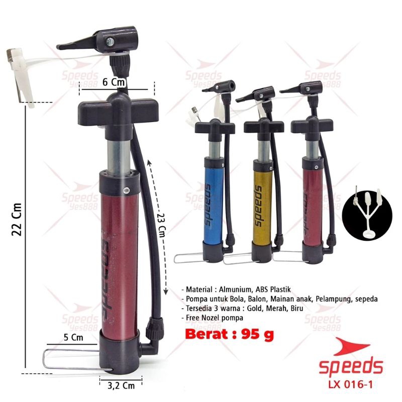 SPEEDS pompa angin manual