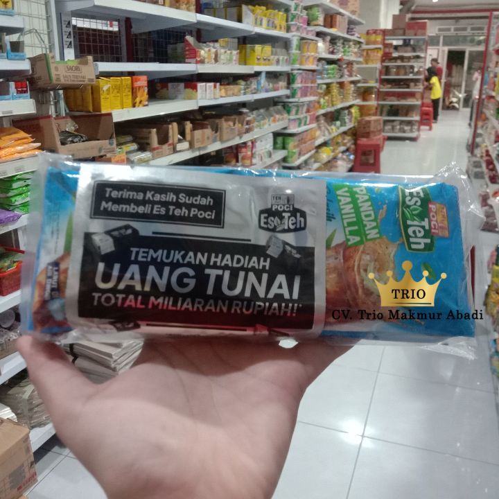 

Teh Poci Rasa Pandan Vanila 1 Renteng Isi 10 Sachet