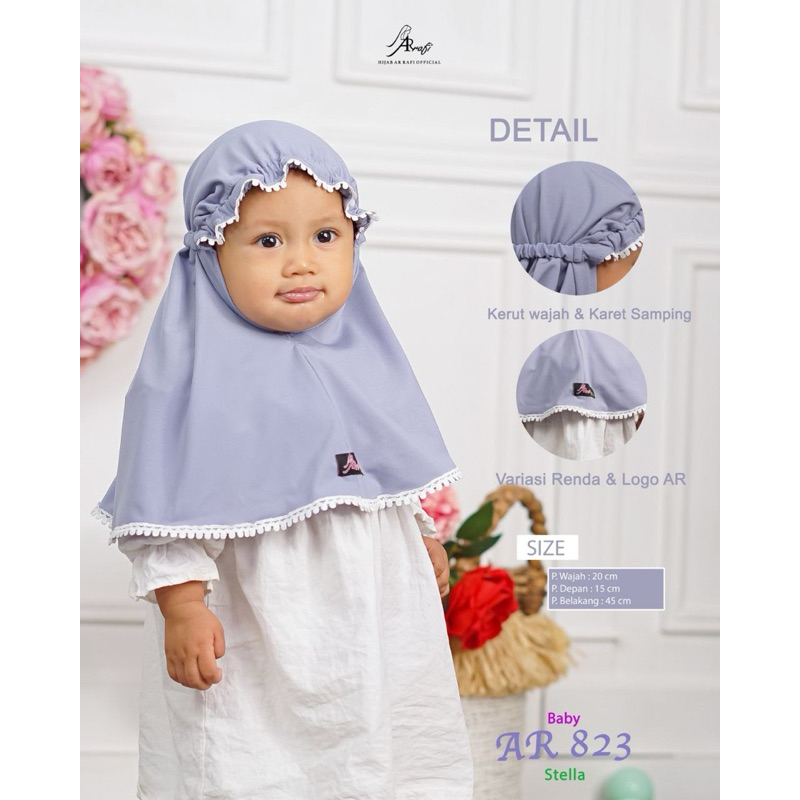 Hijab anak | hijab baby | hijab arrafi | hijab kids | arrafi 823 baby
