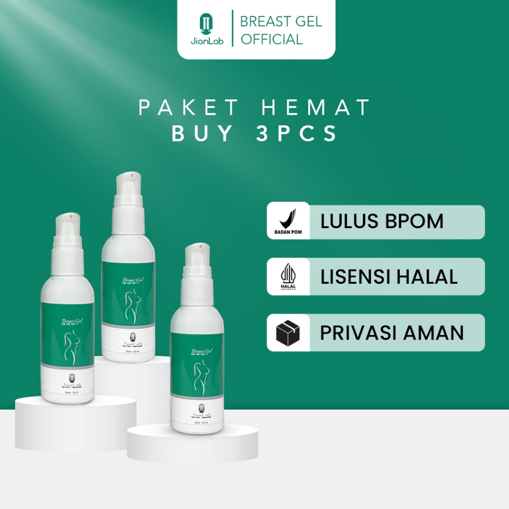 Beli 3 Lebih Hemat - Jianlab Breast Gel - Pembesar Payudara