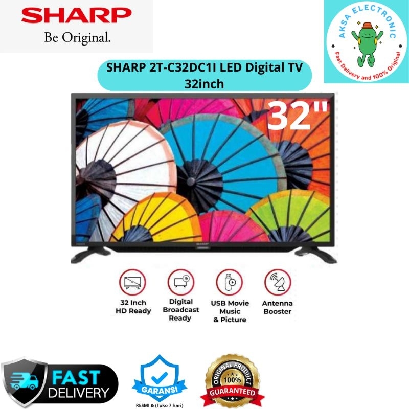 SHARP 2T-C32DC1I LED DIGITAL TV HD 32INCH HDMI