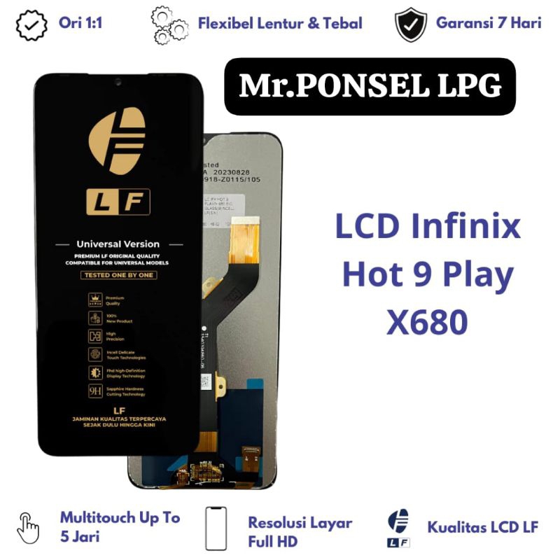 LCD INFINIX HOT 9 PLAY FULL SET KUALITAS ORI LF