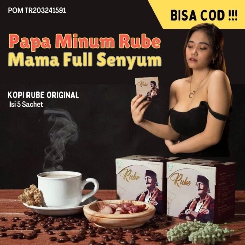 

Kopi Rube Kopi Stamina Pria 1 box isi 5 sachet Orignial 100%