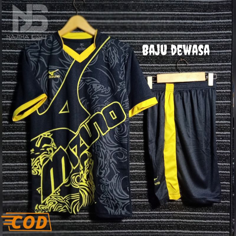 Setelan Jersey Bola Dewasa Baju Bola Futsal Voli Pria Wanita Soet Baju Celana