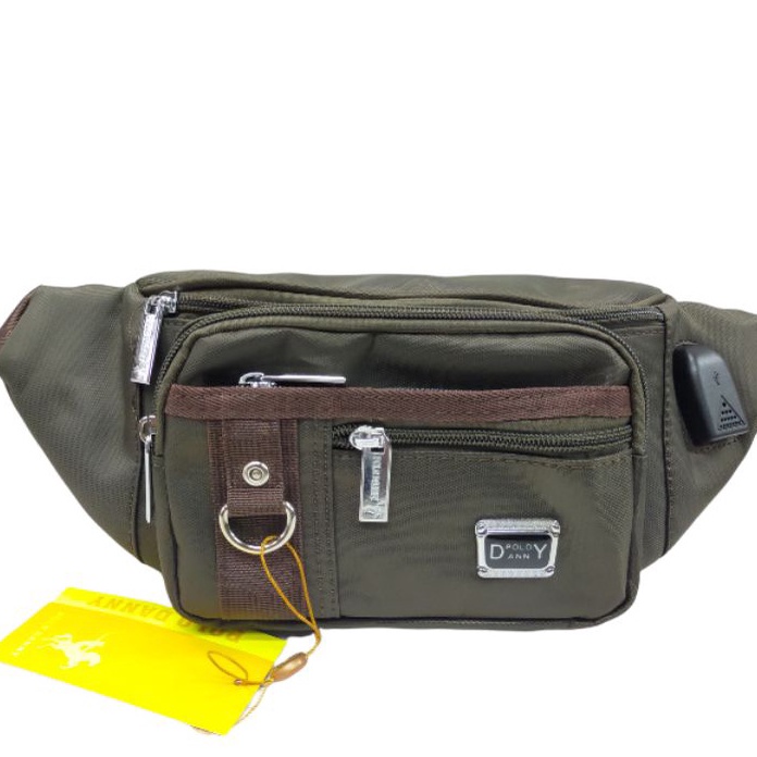 TAS PINGGANG POLO DANNY asli TAS SLEMPANG pria waistbag polo danny termurah