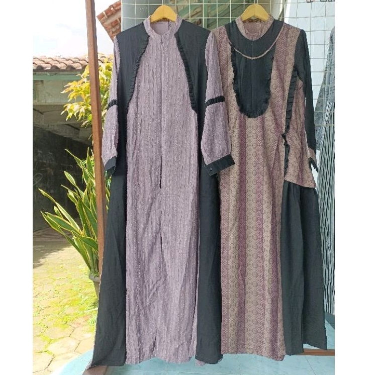 BerMus - Gamis Simple Elegan By Nabe Hijab Original NH1129