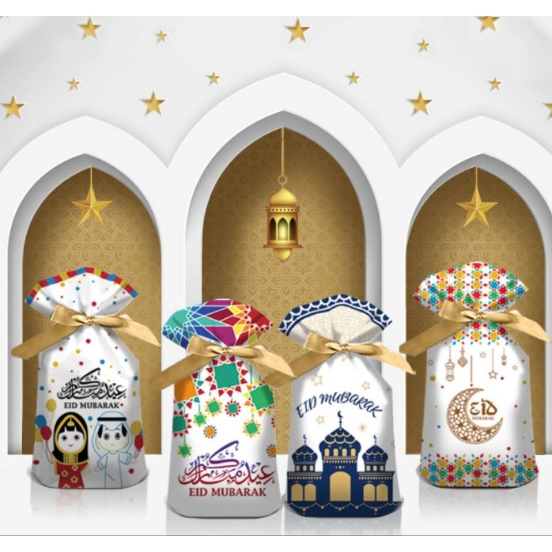 

(PC45) Plastik Serut Motif Eid Mubarak/Lebaran