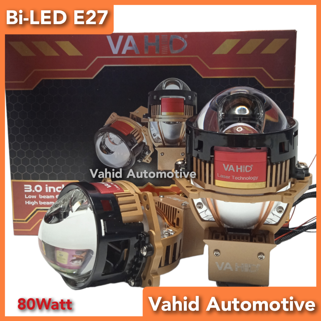 VAHID E27 Biled Projector 3 inch E27 Laser Premium Gold LED Projector