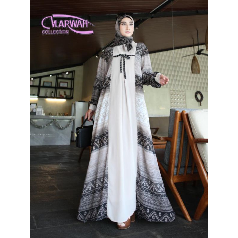 Latiza Set Hijab || Babydoll Printing Mix Ceruty Babydoll