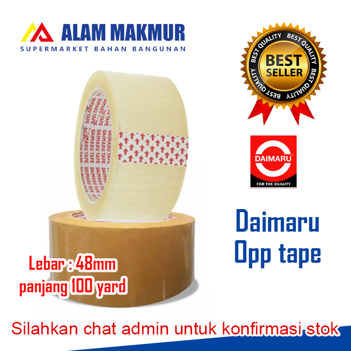 

Lakban Bening dan coklat DAIMARU 2 inch/90Y 48mm