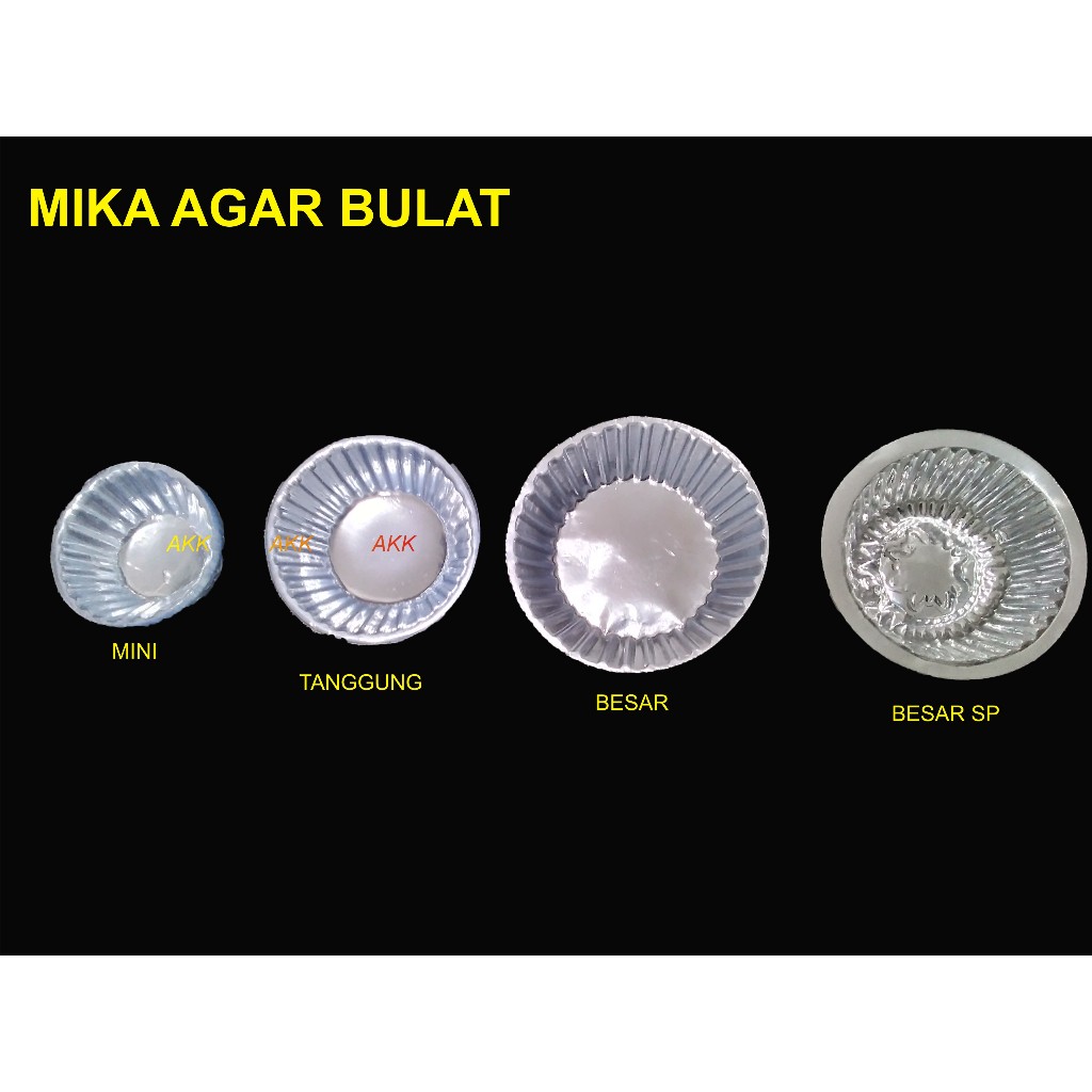 Mika Agar Mmp Bulat Mini (1400 Pcs) / Mika Puding