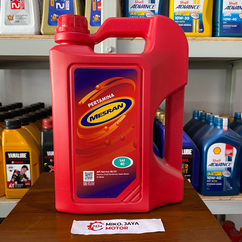 OLI PERTAMINA MESRAN 4 LITER SAE 40 (Di Jamin ASLI 100%)