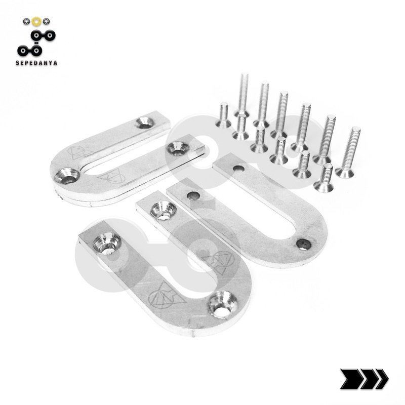 Alpha Components Cover Drop Out / Cover DO / U Plate Drop Out Cover Stainless Steel bisa untuk Frame