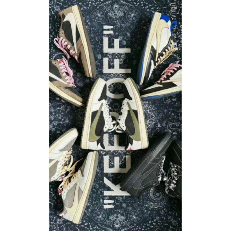 sepatu jordan travis scott original authentic