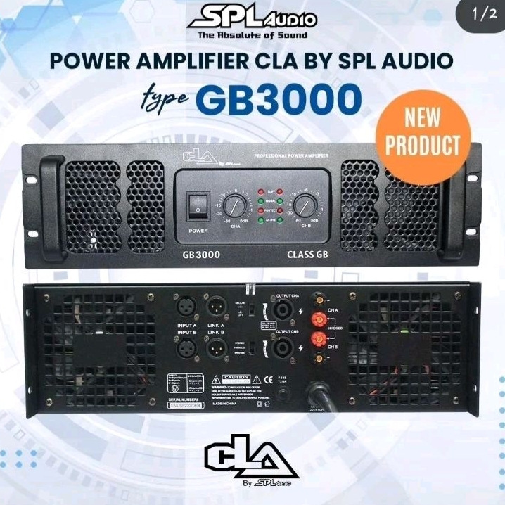 POWER SPL AUDIO GB3000 BARU POWER SPL GB 3000 2X 3300WATT