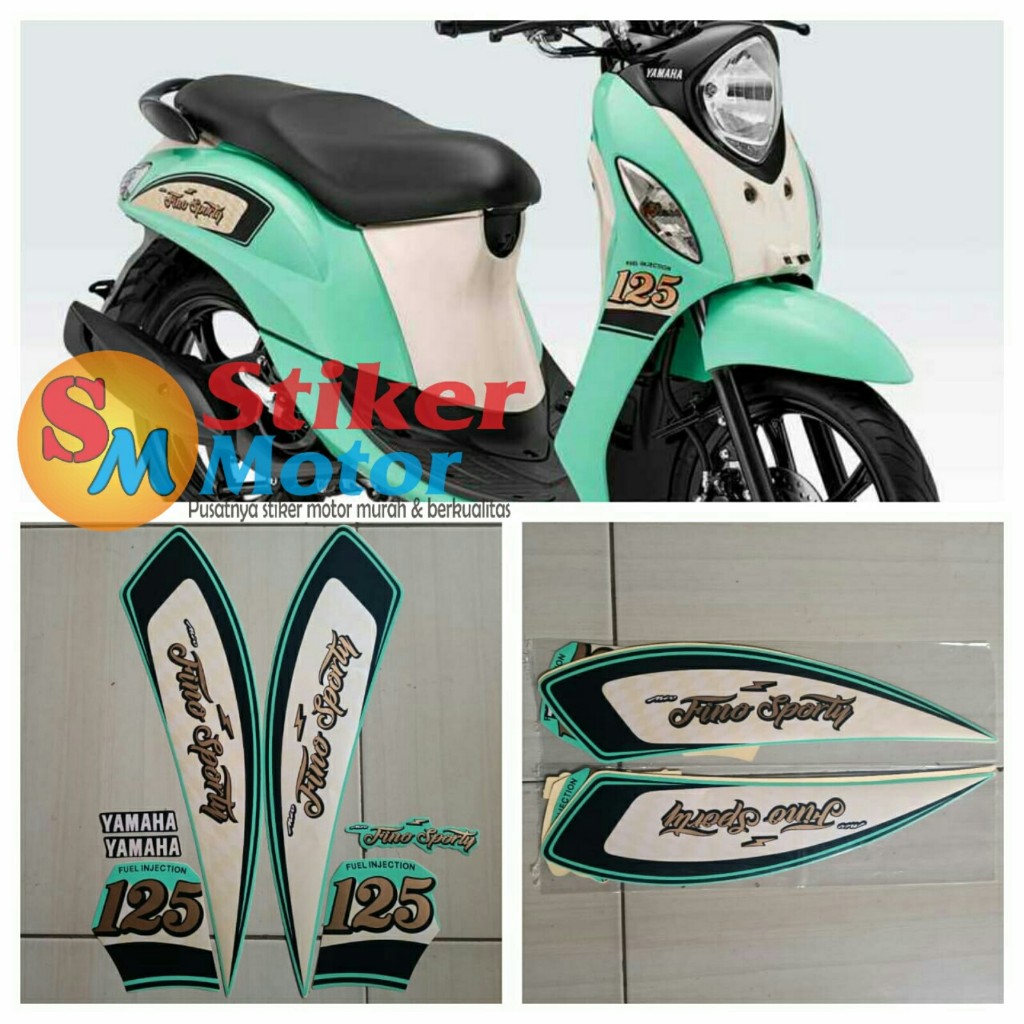 Sticker motor striping yamaha fino sporty 125 fi 2021 tosca