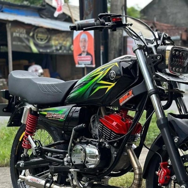 STICKER STRIPING LIS RX KING 2005 SET | striping Lis standar ORI Yamaha RX king warna hijau kuning t