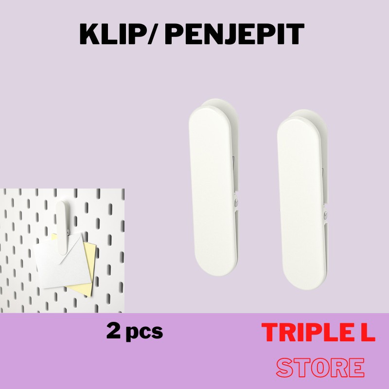 

Klip Penjepit Kertas Foto Pada Papan Berlubang Pegboard set 2 Pcs