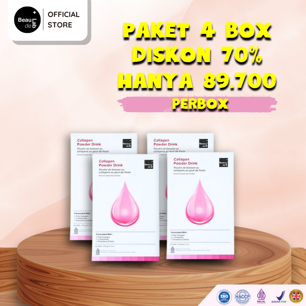 

BEAUDELAB Premium Collagen Drink Paket 4