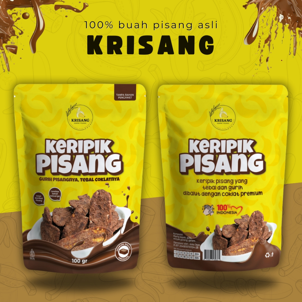 

KRISANG Keripik Pisang Coklat Premium / 100 gram
