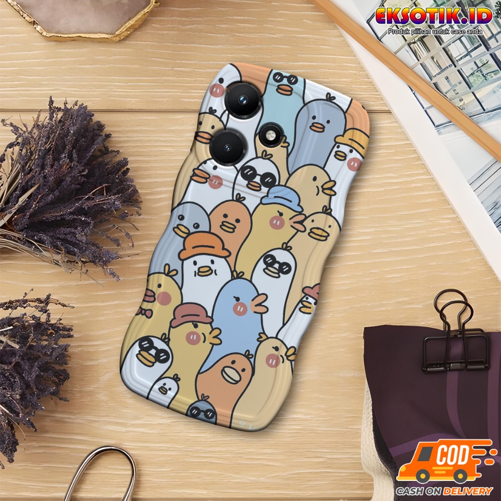 Case Infinix Hot 30i Gelombang - Casing Infinix Hot 30i  - Silikon Infinix Hot 30i  - Softcase Infin
