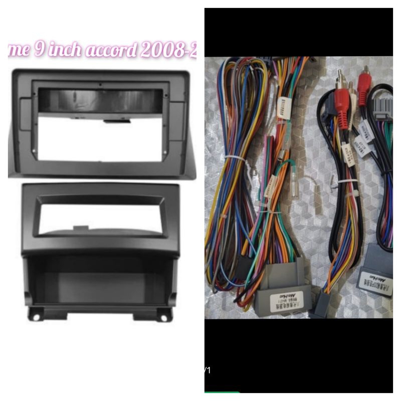 frame head unit android 10 inch mobil honda accord 2008-2012