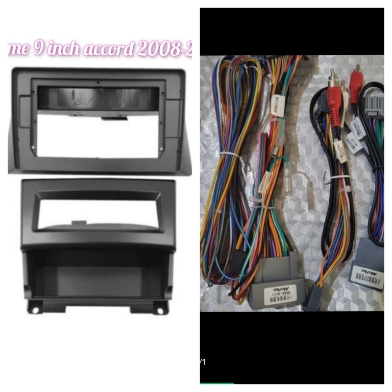 frame head unit android 10 inch mobil honda accord 2008-2012