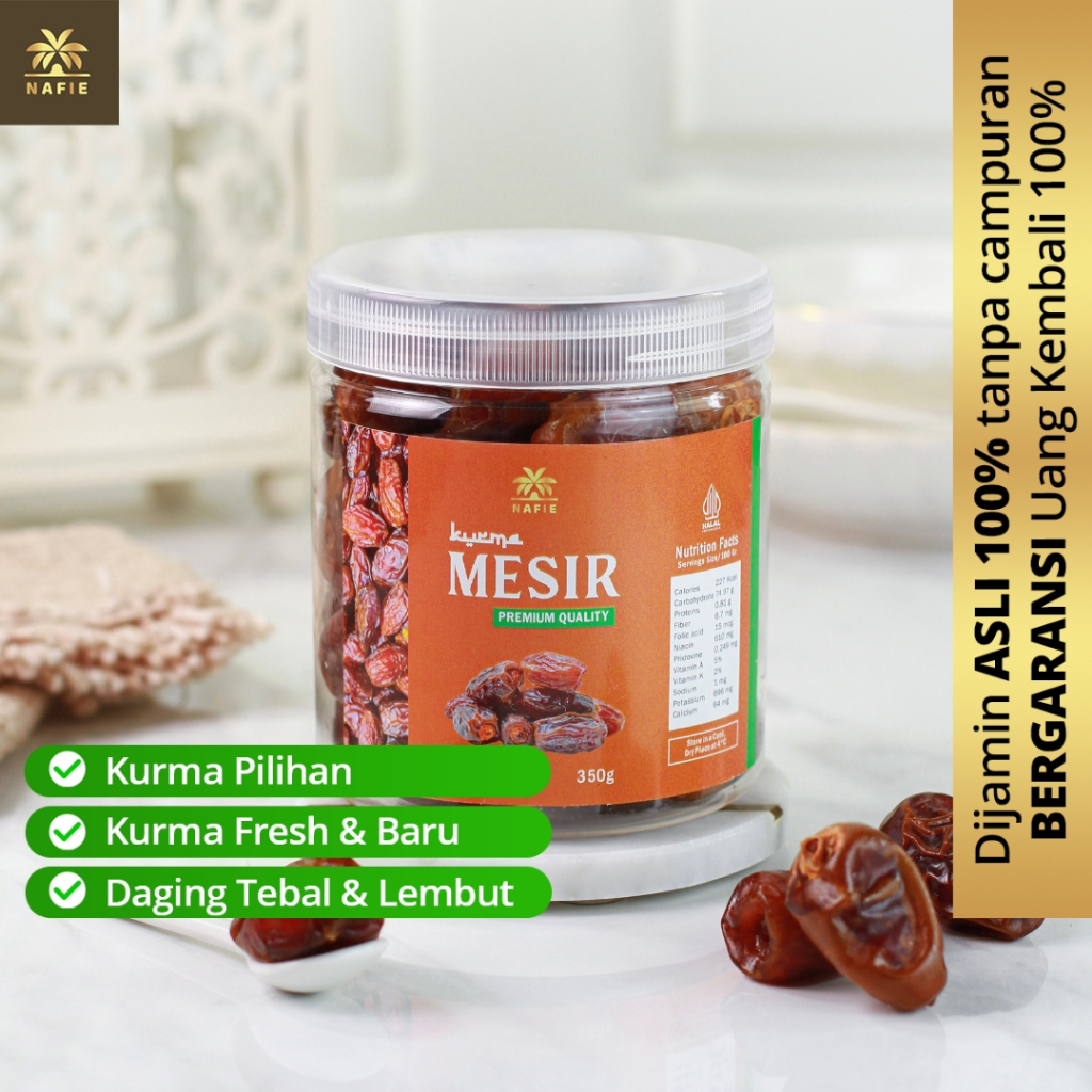 

Kurma Mesir Asli 100% Original Premium 350 Gram | Kurma Nafie