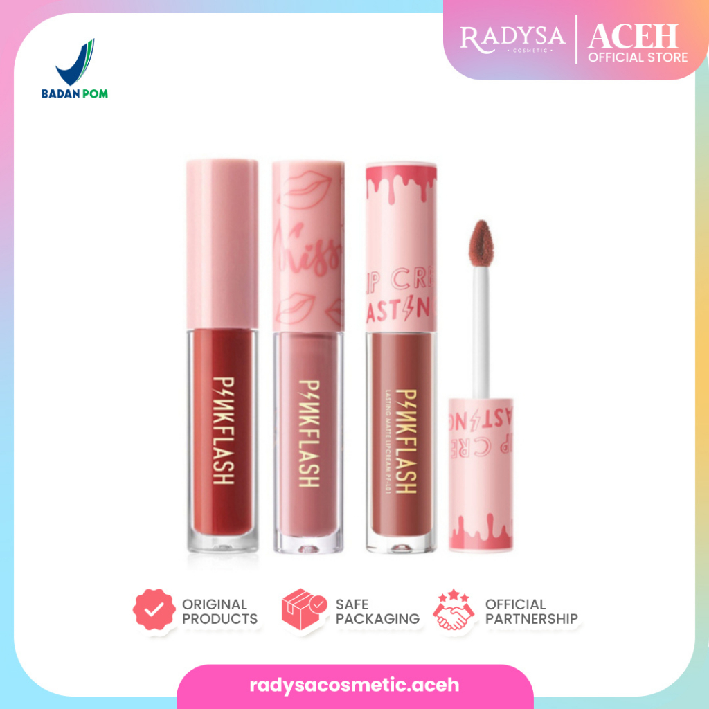 𝐑𝐀𝐃𝐘𝐒𝐀 - PINKFLASH Matte Lipstik | Pinkflash Lipstik Matte