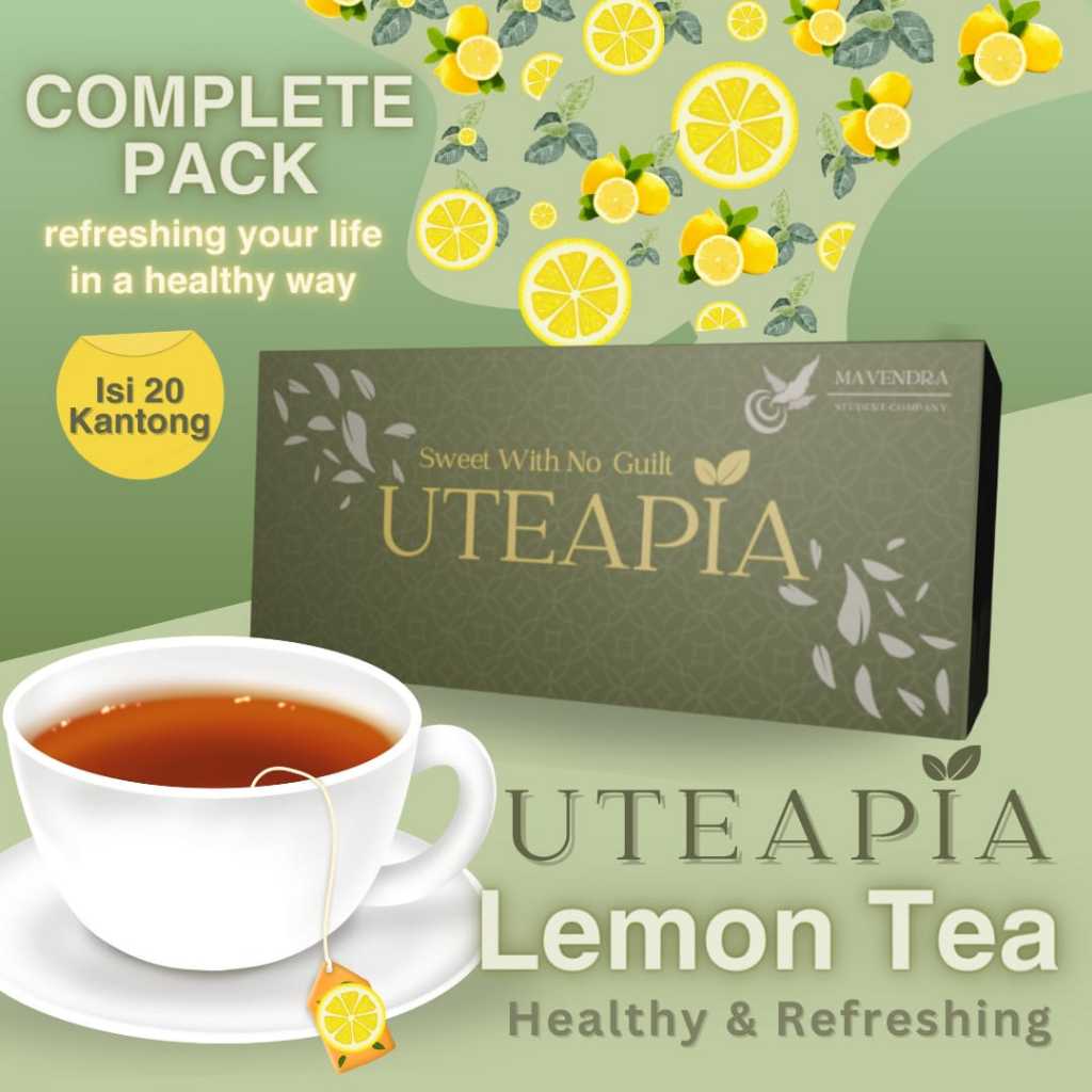 

Teh Celup UTEAPIA Lemon Complete Pack Isi 20 Kantong Teh