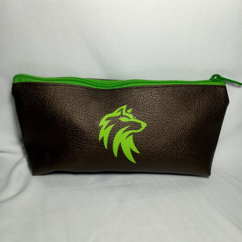 

{COD} KOTAK PENSIL KARAKTER WOLF HIJAU