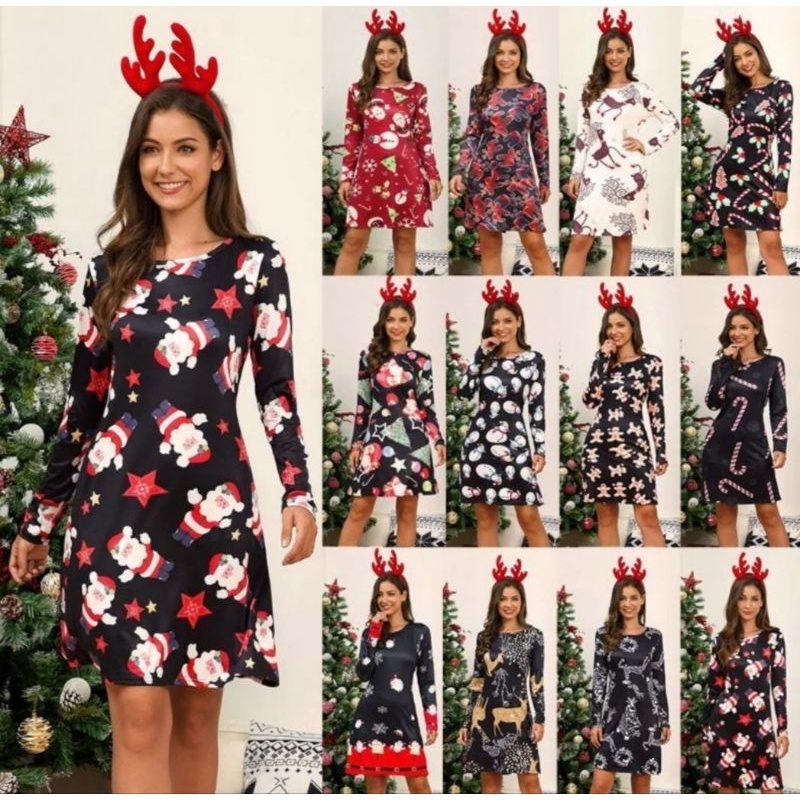 Dress Christmas Santa Claus Up To Big Size