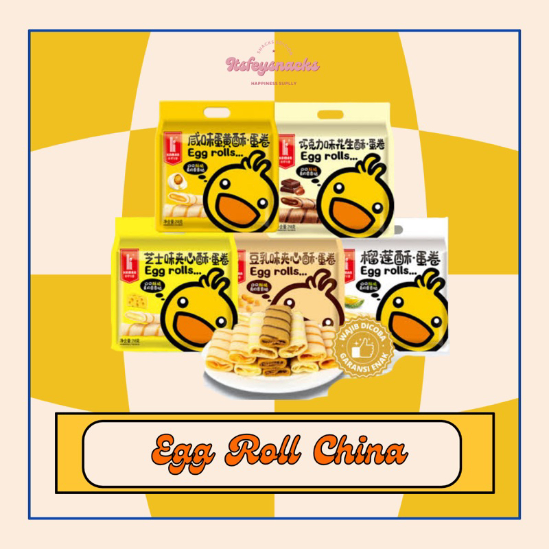 

[KAMAN FOOD] EGG ROLL / SEMPRONG PER PACKS VARIAN RASA